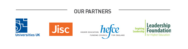 Our partners Universities UK, Jisc, Hefce and the Leadership Foundation